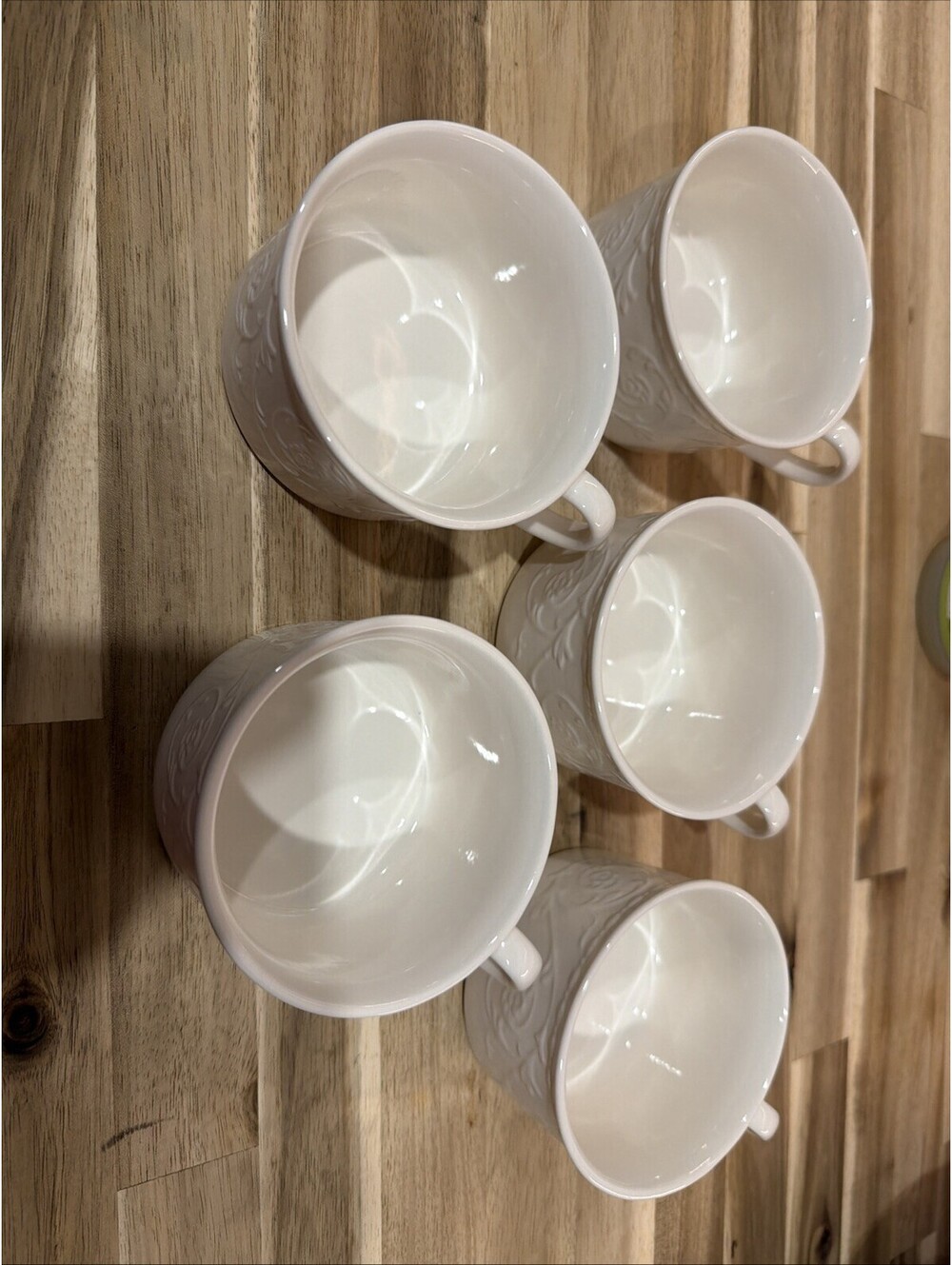 Set of 5 Mikasa Plaza Lane Coffee Cups Mugs Fine China